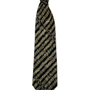Mozart Black & Cream Silk Neck Tie